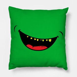 Monster Face Mask Smile Laugh Pillow