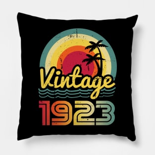 Vintage 1923 Made in 1923 100th birthday 100 years old Gift Pillow