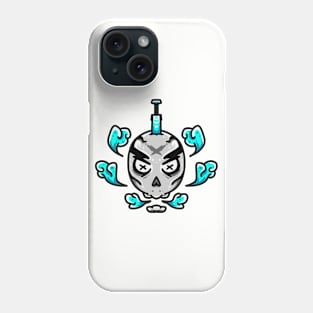 Death Skull Blue Smoke Phone Case