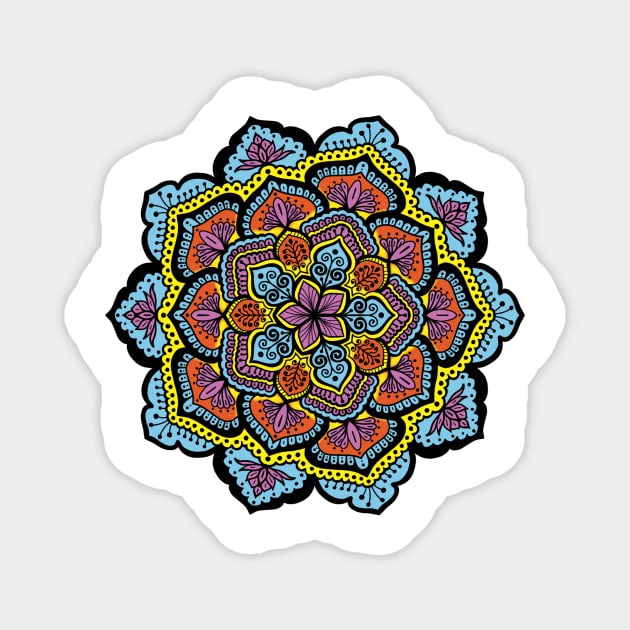 Mandala colour Magnet by ostudio65
