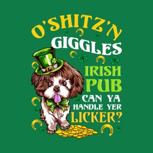 Shih Tzu Irish St Patricks Day O'Shitz'n Giggles T-Shirt