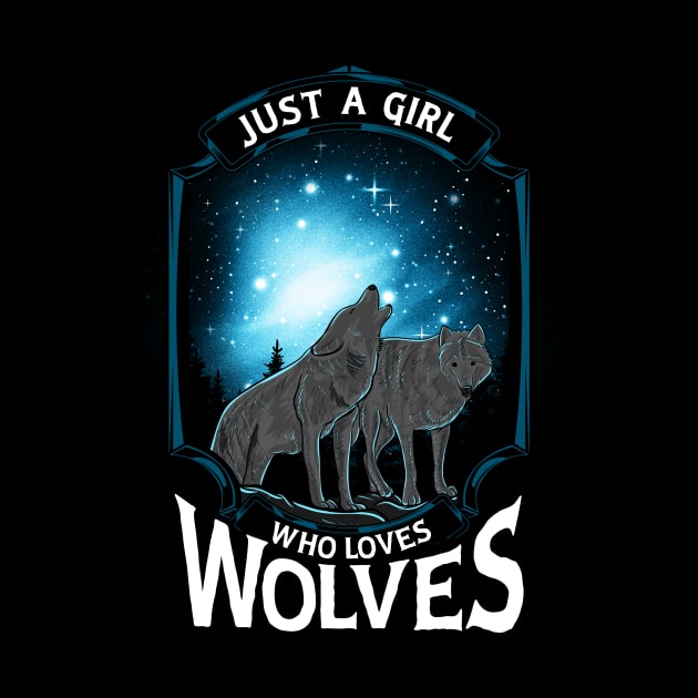 Cute Just A Girl Who Loves Wolves Lone Wolf by theperfectpresents