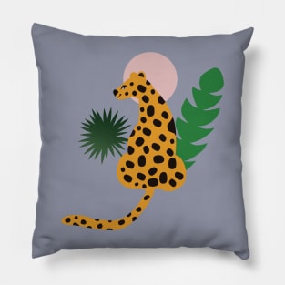 Cheetah and Sun Pillow