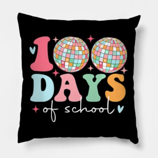 Kids Disco Ball 100 Days Of School 100Th Day Pillow