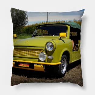 gdr classic car, trabant cabriolet Pillow