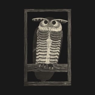 Horned Owl Barn Owl Cute Owl Owl Artwork Owl Art T-Shirt