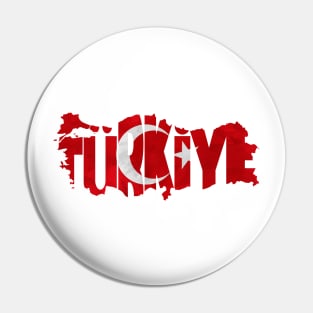 Turkey Typo Map Pin