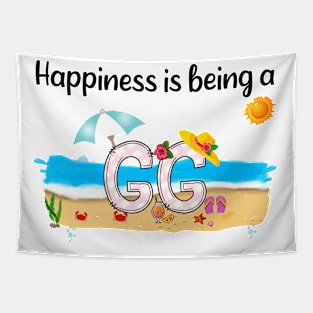 Happiness Is Being A Gg Summer Beach Happy Mother's Day T-Shirt Tapestry