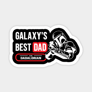 Galaxy best dad dodolorian star war t shirt Magnet