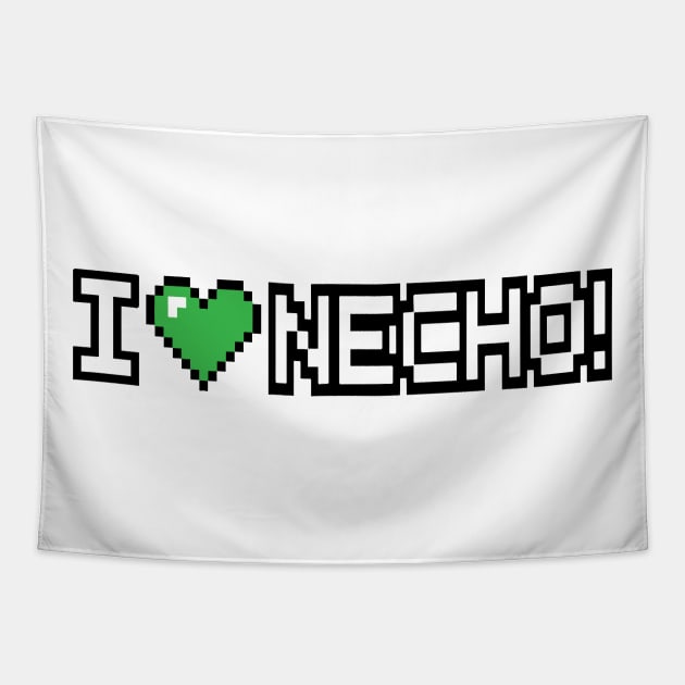 I Love Necho System 8 Bit Heart Tapestry by LEGO