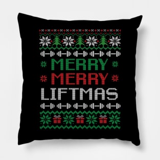 Merry Merry Liftmas Pillow