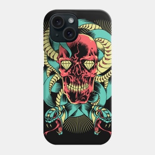 Red Skull Diamond Phone Case