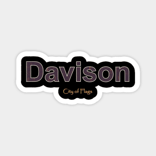 Davison Grunge Text Magnet