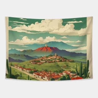 Paracho de Verduzco Michoacan Mexico Vintage Tourism Travel Tapestry