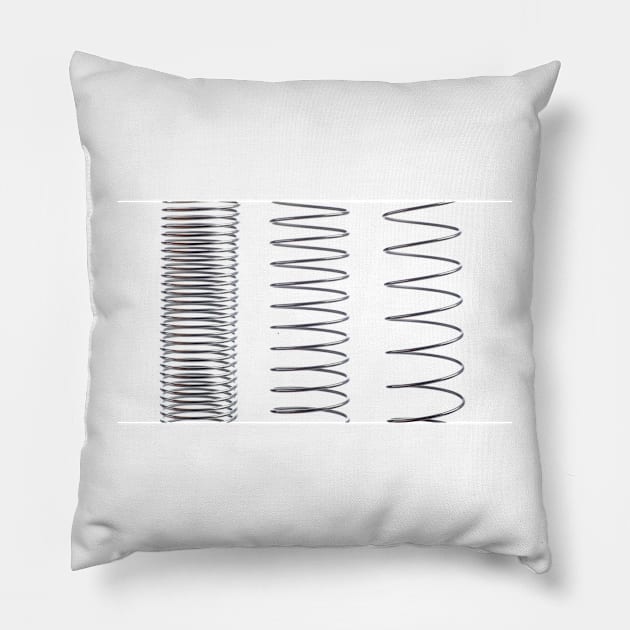 Stretched springs (C026/6459) Pillow by SciencePhoto