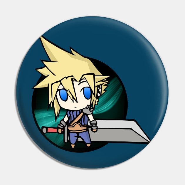 Cloud Strife Chibi Mako Pin by gallo178