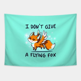 I don't give a flying fox! Cute Funny Fox animal lover Sarcastic Funny Quote Artwork Tapestry