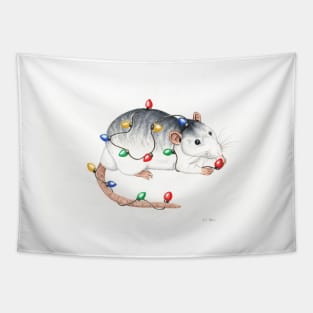 Rat Christmas Design Tapestry