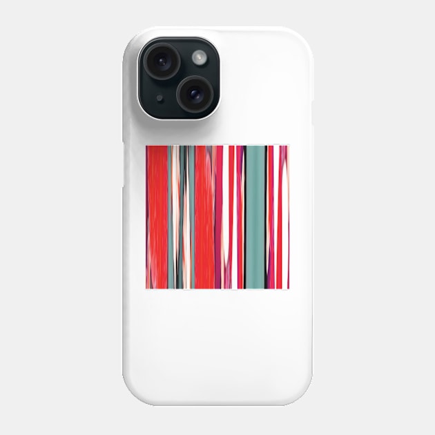 colorful abstract striped pattern Phone Case by katerina-ez