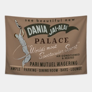 Dania Jai-Alai Palace - Retro Aesthetic Tapestry