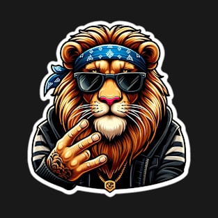 Cholo Biker Lion T-Shirt