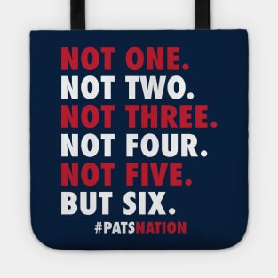 New England Patriots 6 Time Champions Tote