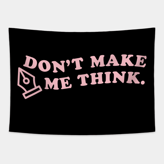 Don't make me think ux designer Tapestry by annacush