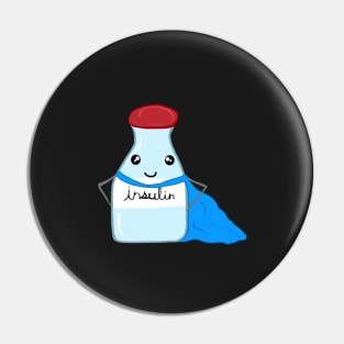 Insulin Super Hero Pin