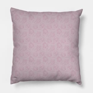 Pink girls pattern Pillow