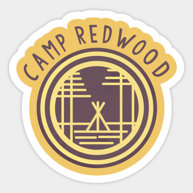 Camp Redwood Counselor American Horror Story Sticker Teepublic - roblox logo redwood camp decal
