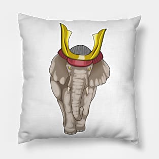 Elephant Samurai Martial arts Pillow