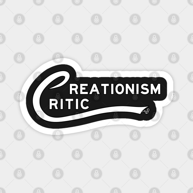 Creationism Critic (white) by Tai's Tees Magnet by TaizTeez