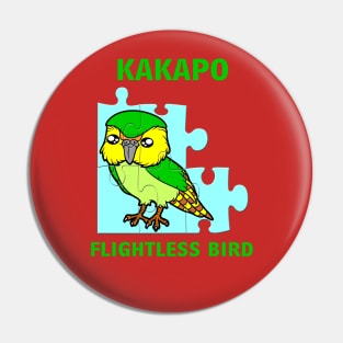 Kakapo parrot bird Pin