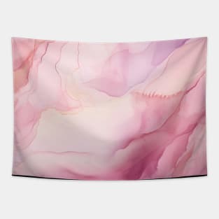 Elegant Pink Lilac Abstract Swirl Tapestry