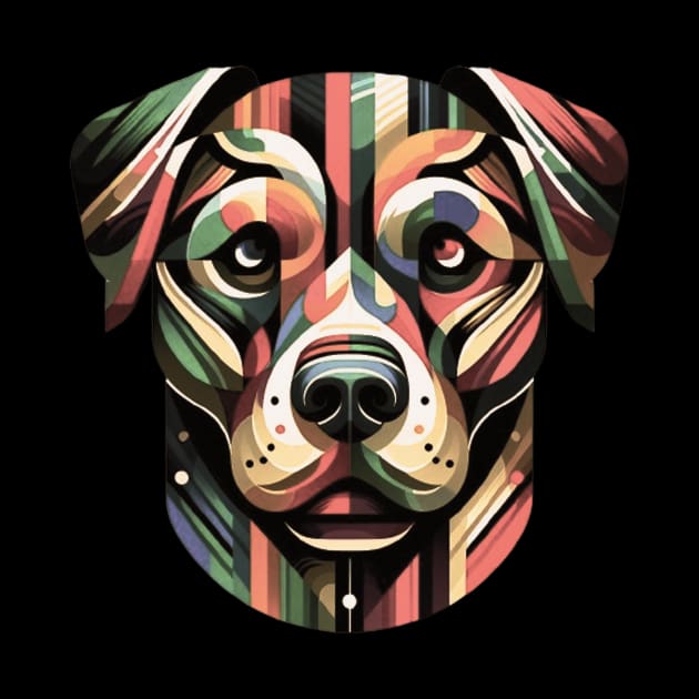 The face of a dog in dark colors by  El-Aal