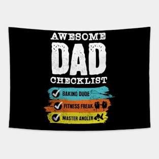 Awesome Dad Checklist Tapestry