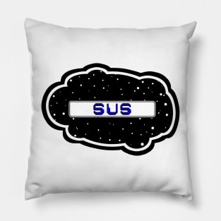 Blue Sus! (Variant - Other colors in collection in shop) Pillow