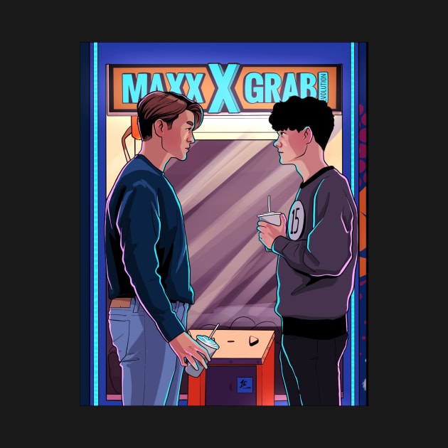 Nick and Charlie- Heartstopper arcade single drawing by daddymactinus