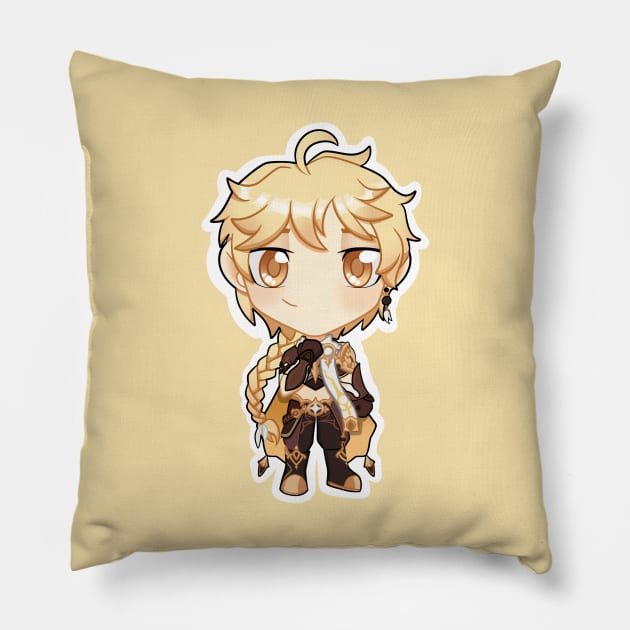 Aether Genshin Impact Pillow by dragonlord19