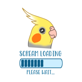 Scream Loading Cockatiel doodle T-Shirt