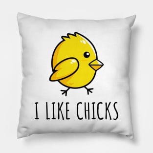 I Like Chicks - Funny Lesbian Pillow