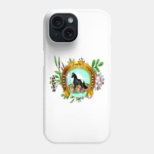 Horse and Horseshoe Phone Case