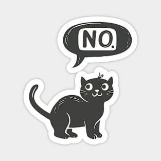 Cat Says No Magnet