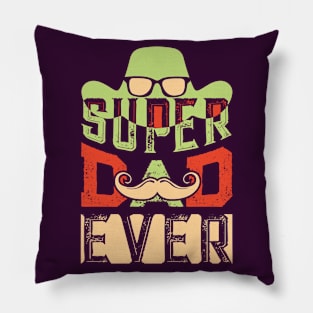 Super Dad Ever-Dad Typography T-Shirt Design, Father's Day Typography T-Shirt Design for Print Pillow