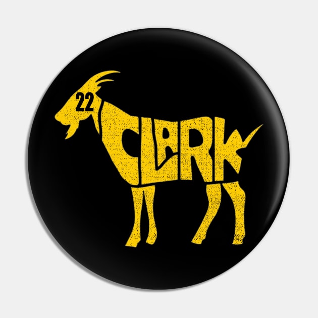 Caitlin Clark 22 Goat - Vintage Pin by Quikerart