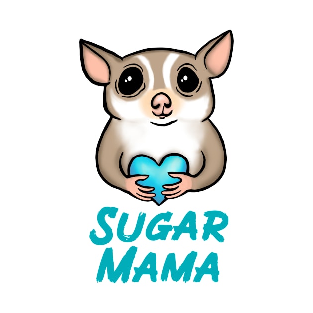 Sugar Mama, Blue, for Sugar Glider Lovers by Mochi Merch