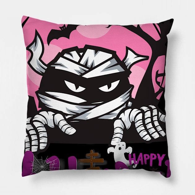 Funny  Gift for Halloween Pillow by Khang_Vu