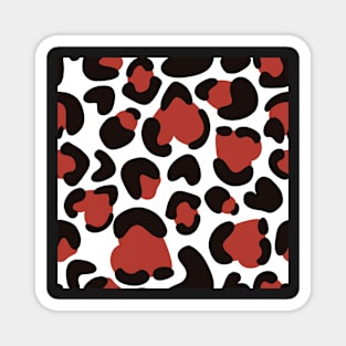 Heart Leopard Magnet