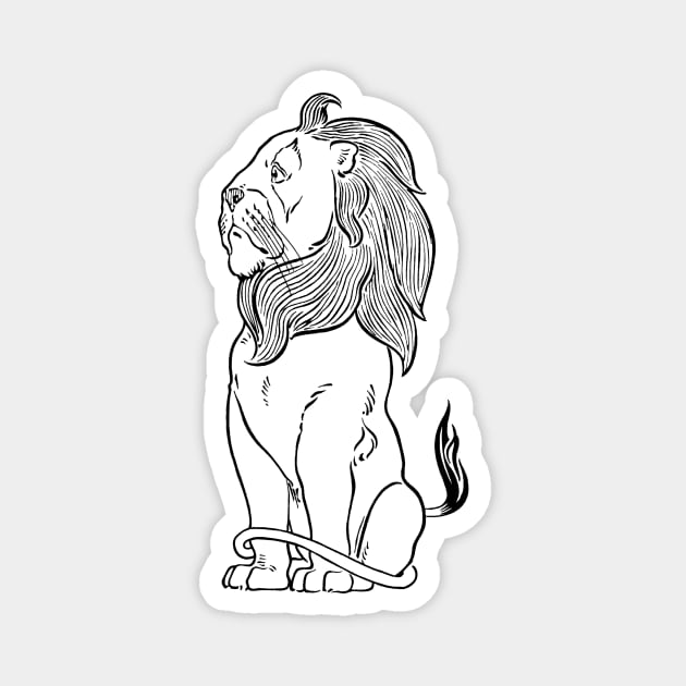 Lion from the Wizard of Oz Magnet by MasterpieceCafe