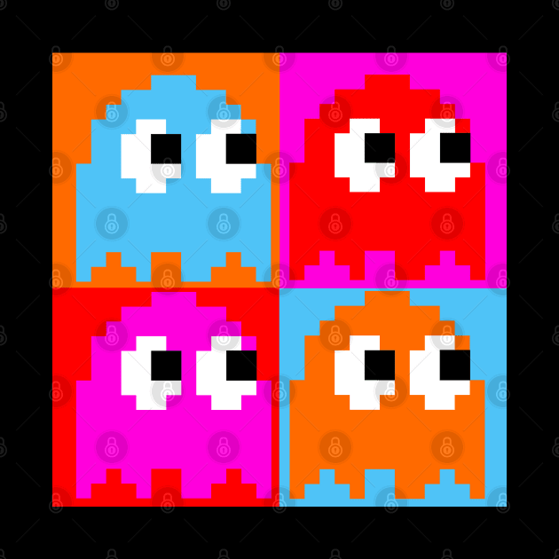 Pop Art Ghosts by uselessandshiny